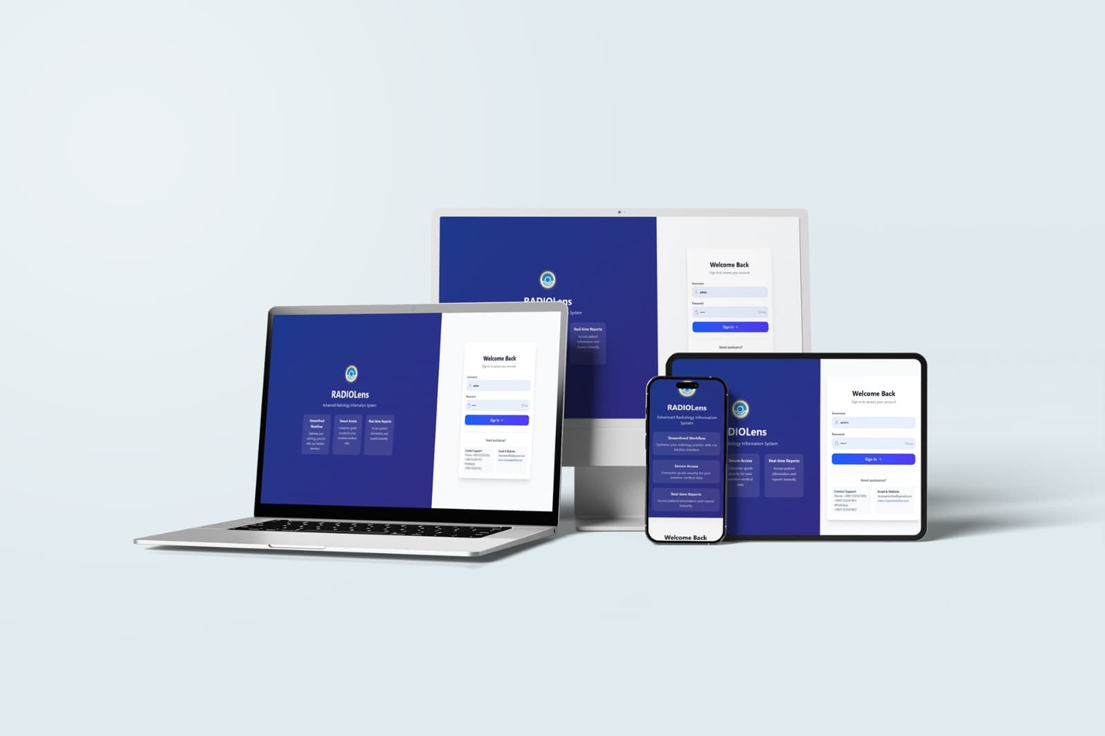 RadioLens screens